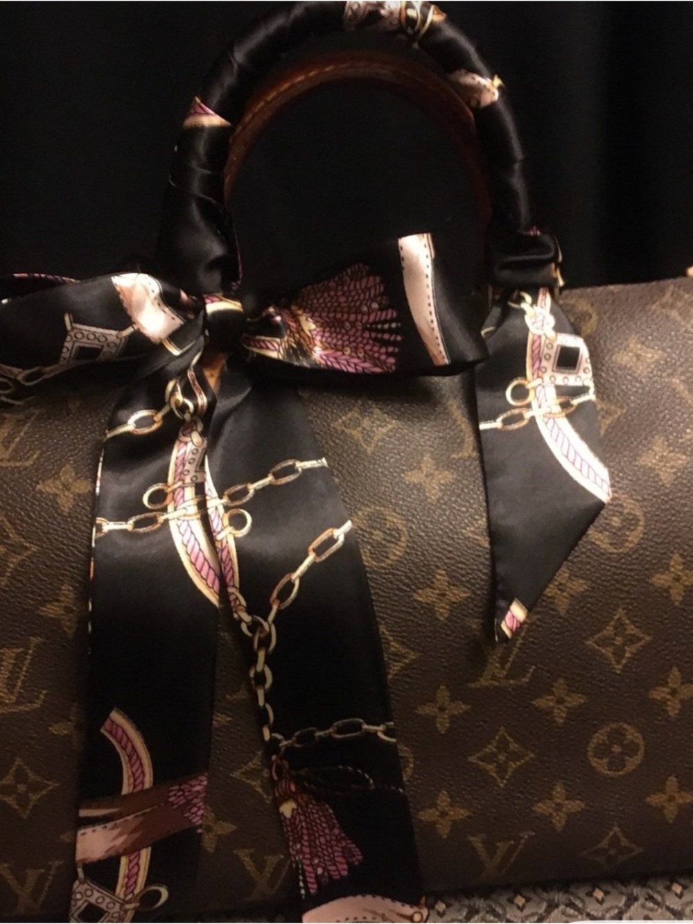 Scarf Luxury  Top-Handle covers only selling!!!Black Scarf Accent